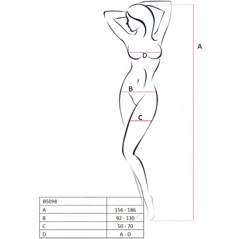 Vit bodystocking från PASSION i one size