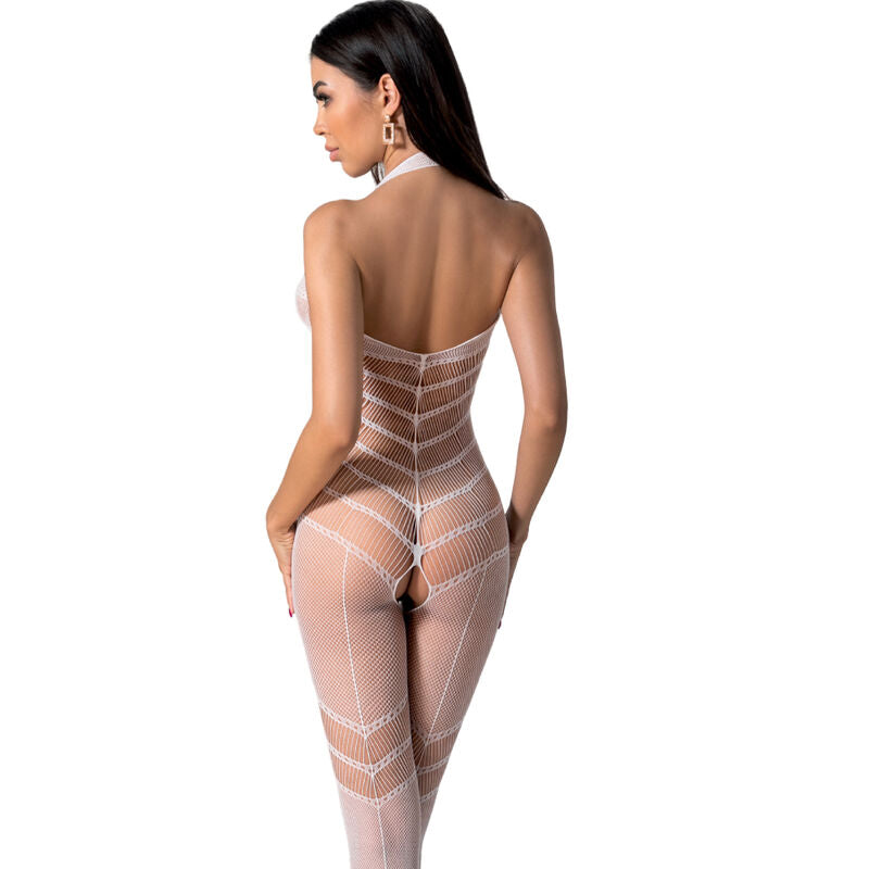 PASSION BS100 vit bodystocking i one size