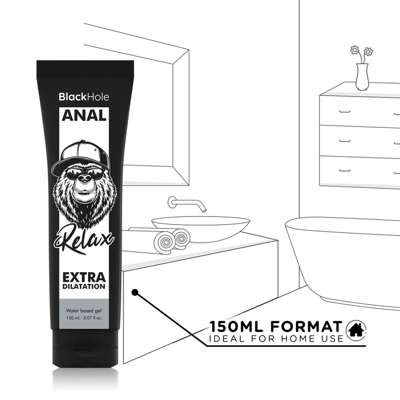 Black Hole vattenbaserad gel för anal dilatation 150 ml