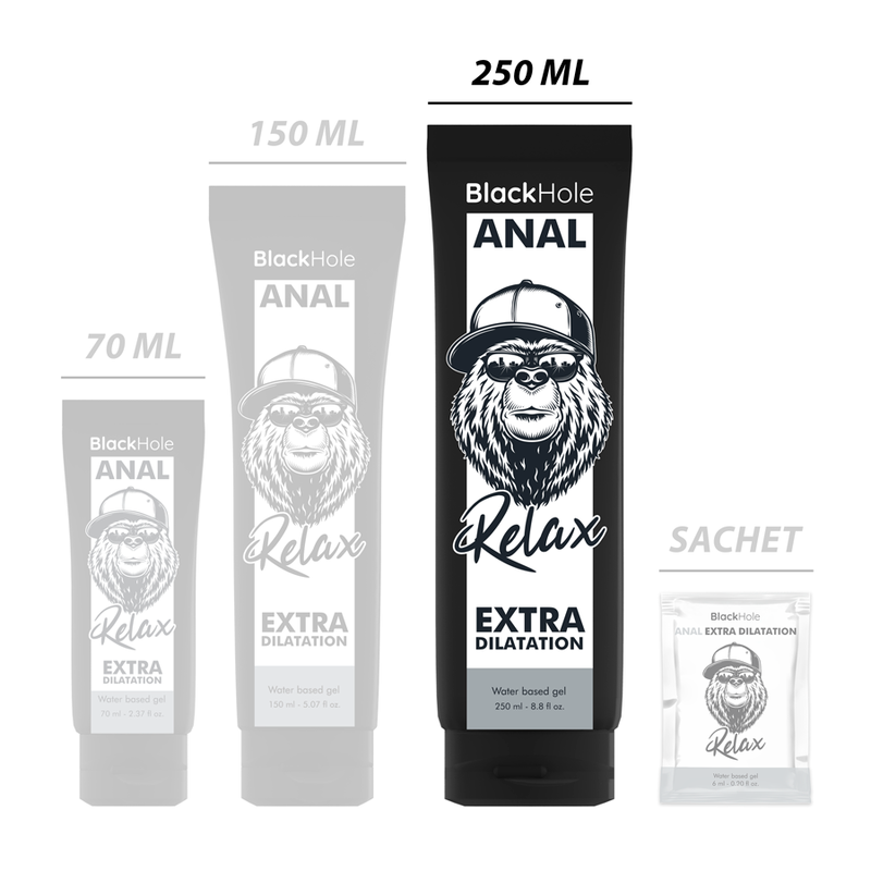 Black Hole vattenbaserad gel för anal dilatation 250 ml