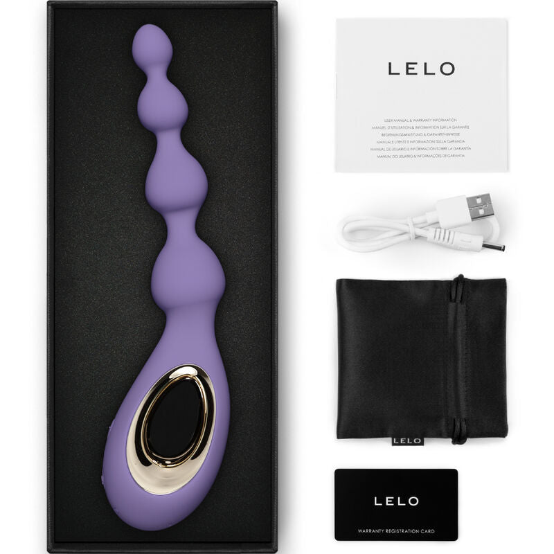 LELO SORAYA Beads violett analmassager med pärlor