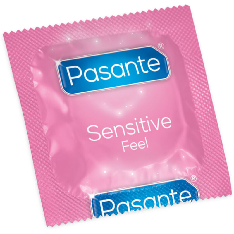 Pasante Sensitive Feel kondomer i påse med 144 enheter