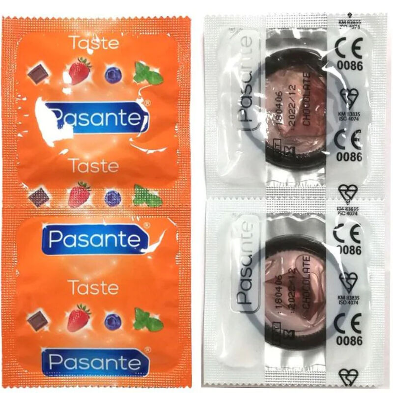 PASANTE - KONDOMER SMAK CHOKLADFRESTELSE PÅSE 144 ENHETER