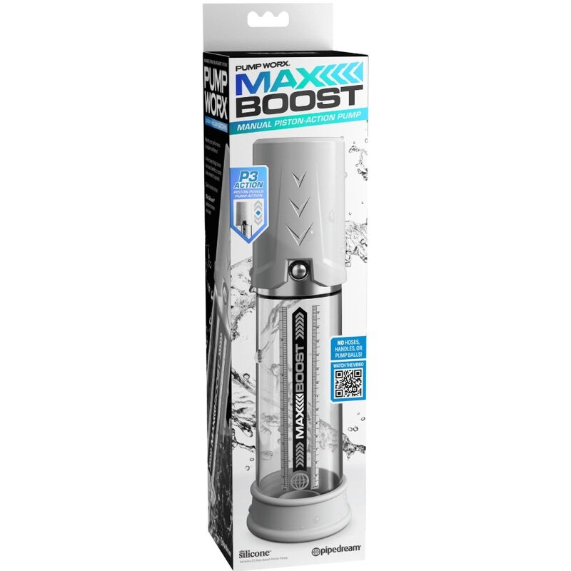 PUMP WORX - MAX BOOST WHITE penis pump