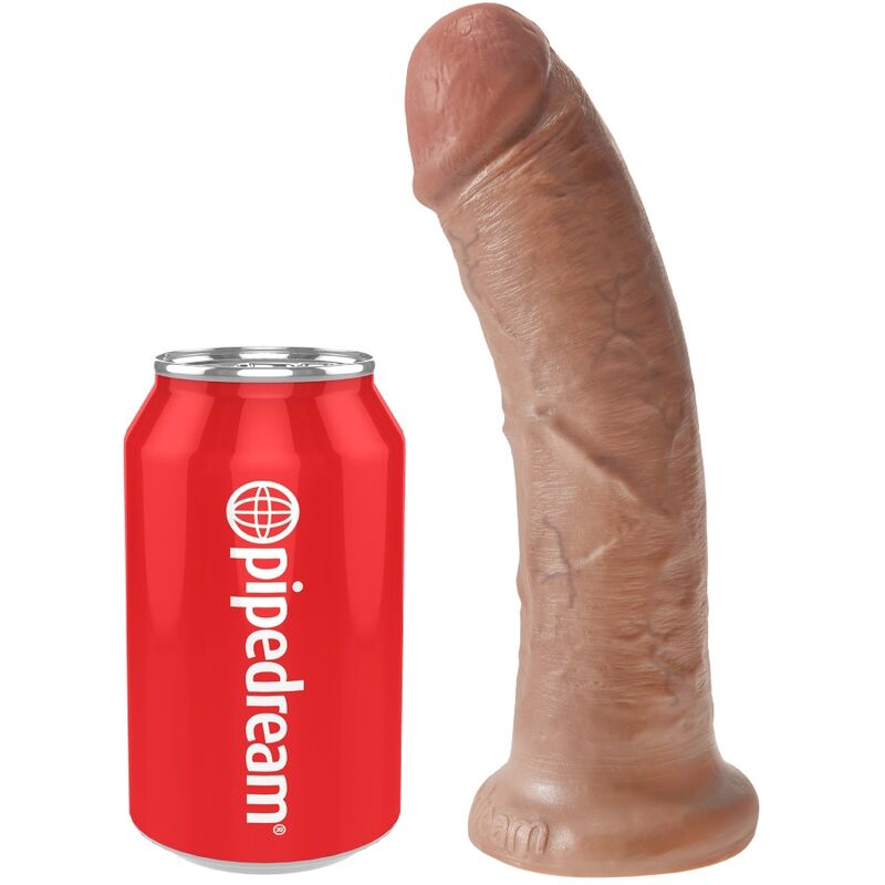 KING COCK - REALISTISK PENIS 19.5 CM KARAMELL