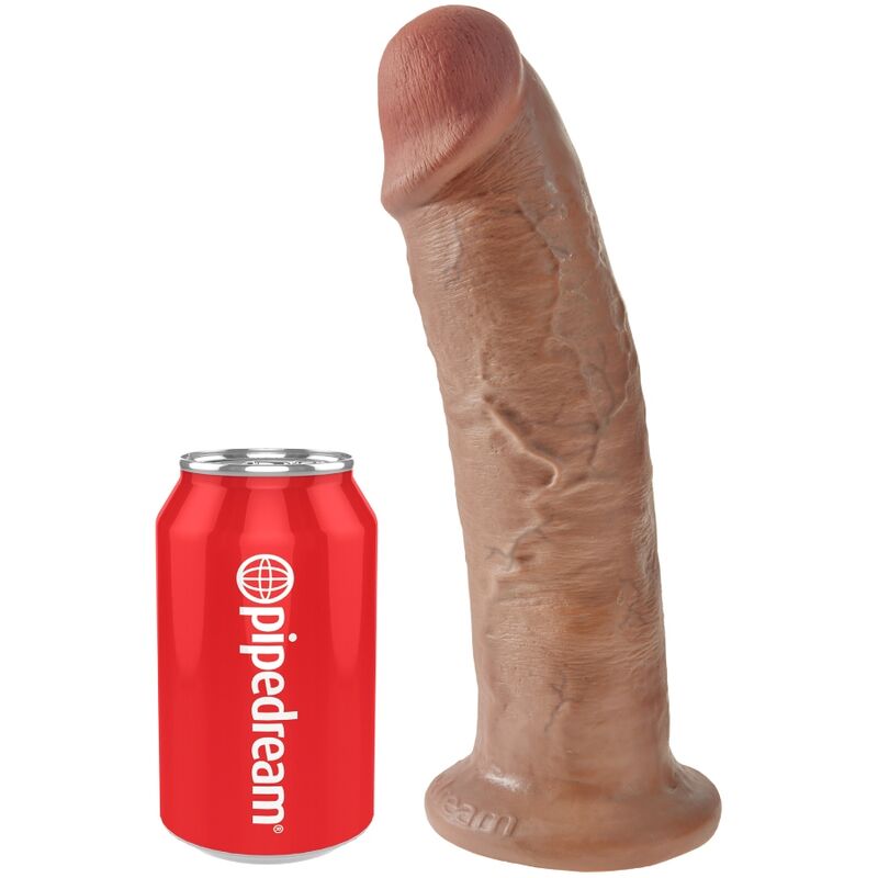 KING COCK - REALISTISK PENIS 24 CM KARAMELL