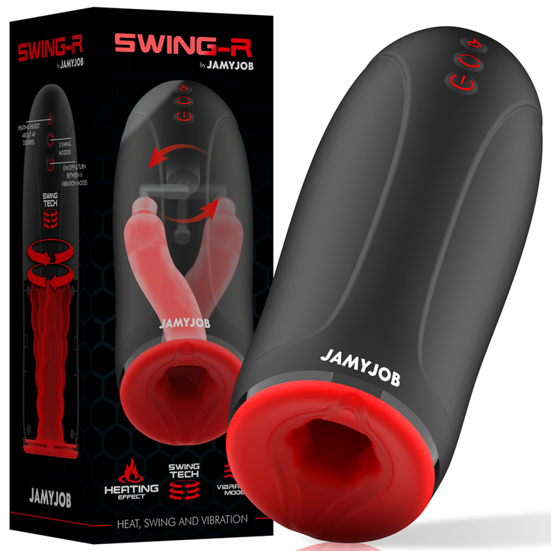 JAMYJOB SWING-R masturbator med värme och vibration