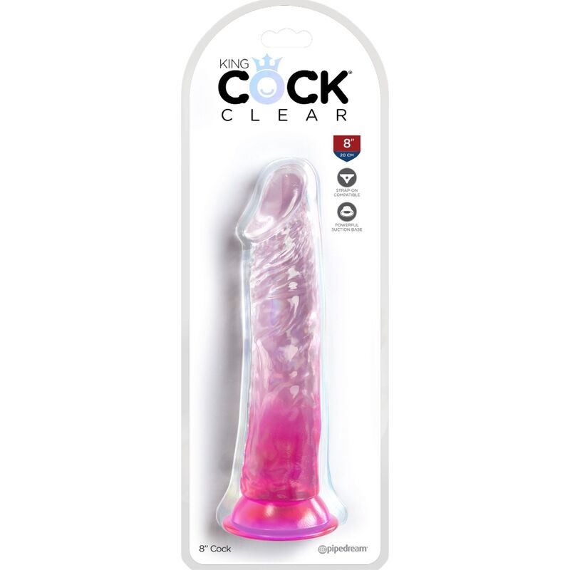 KING COCK - KLAR REALISTISK PENIS 19,7 CM PINK