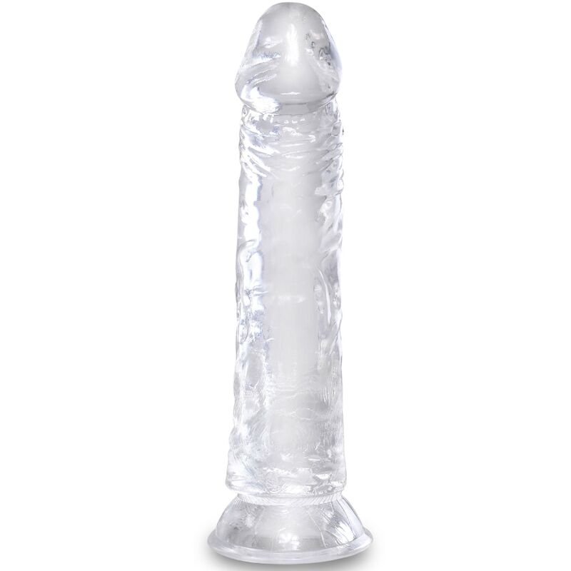 KING COCK - KLAR REALISTISK PENIS 19,7 CM TRANSPARENT