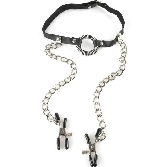 FETISH FANTASY SERIES - GAG MED NIPPLE CLAMPS