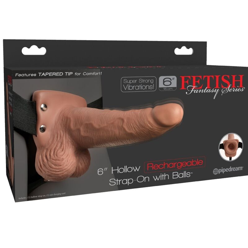 FETISH FANTASY SERIES justerbar sele med realistisk dildo och vibrator