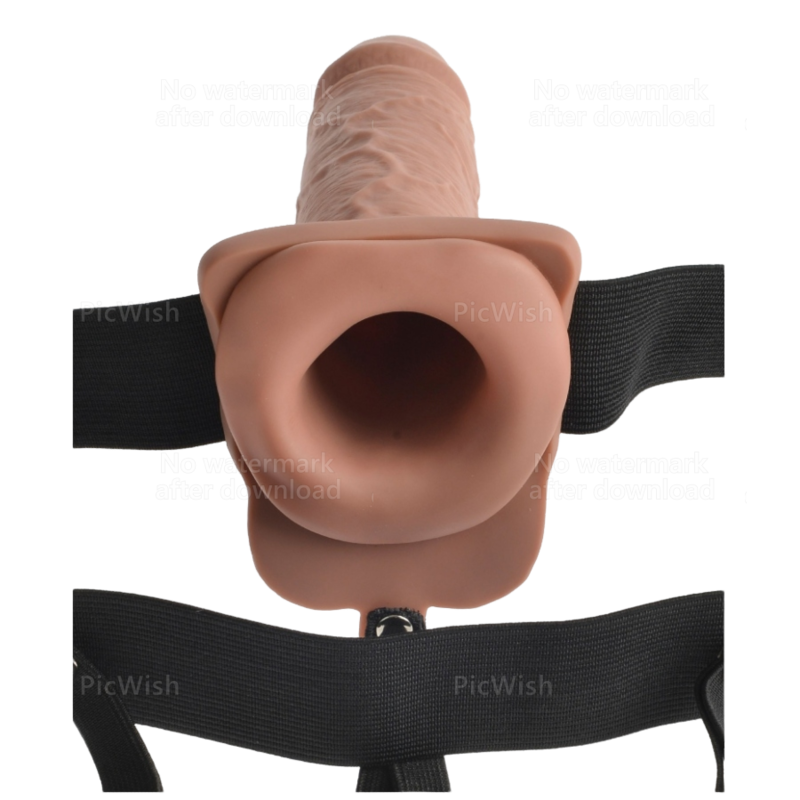 Justerbar hålse med realistisk dildo och vibrator 17,8 cm