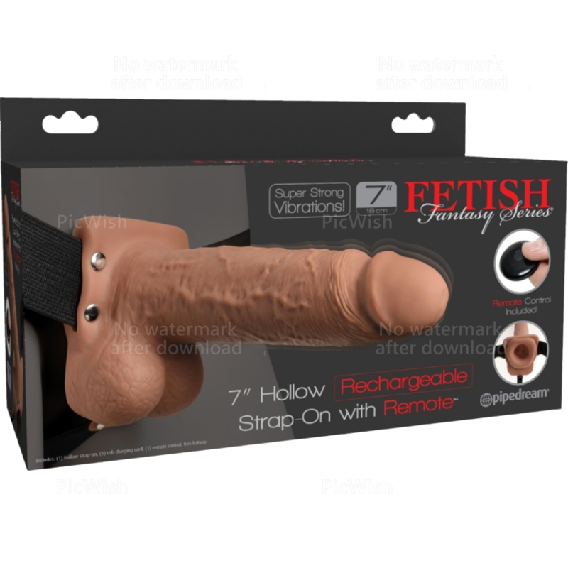 Justerbar hålse med realistisk dildo och vibrator 17,8 cm