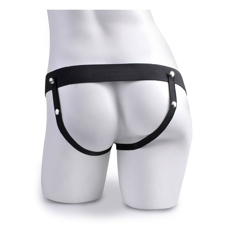 Fetish Fantasy Series justerbart sele med realistisk sprutande penis 19 cm