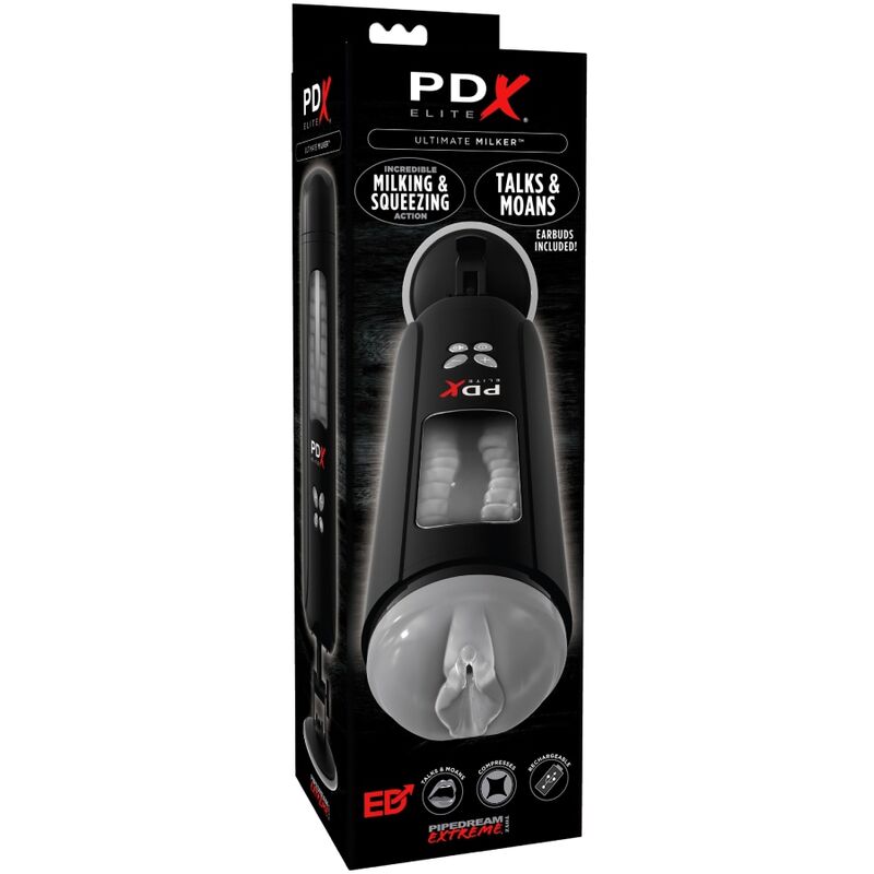 PDX ELITE Stroker Ultimate Milker med röstfunktion
