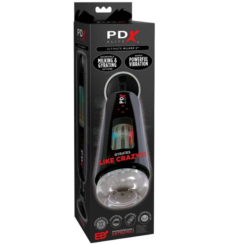 PDX ELITE Stroker Ultimate Milker 2 med roterande och vibrerande funktioner