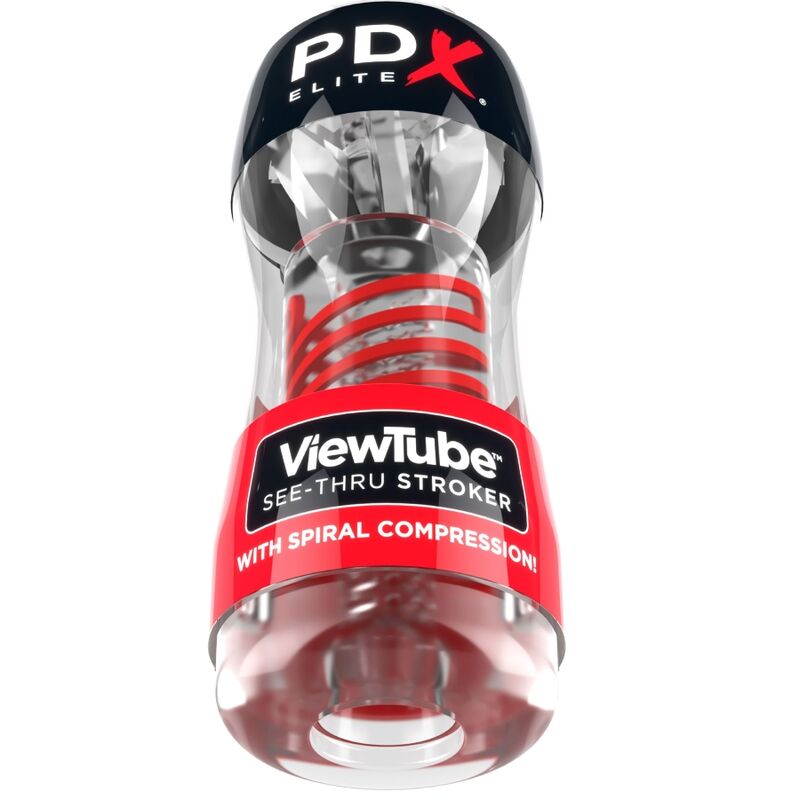 PDX ELITE Stroker ViewTube 2 Spiral Kompression Transparent