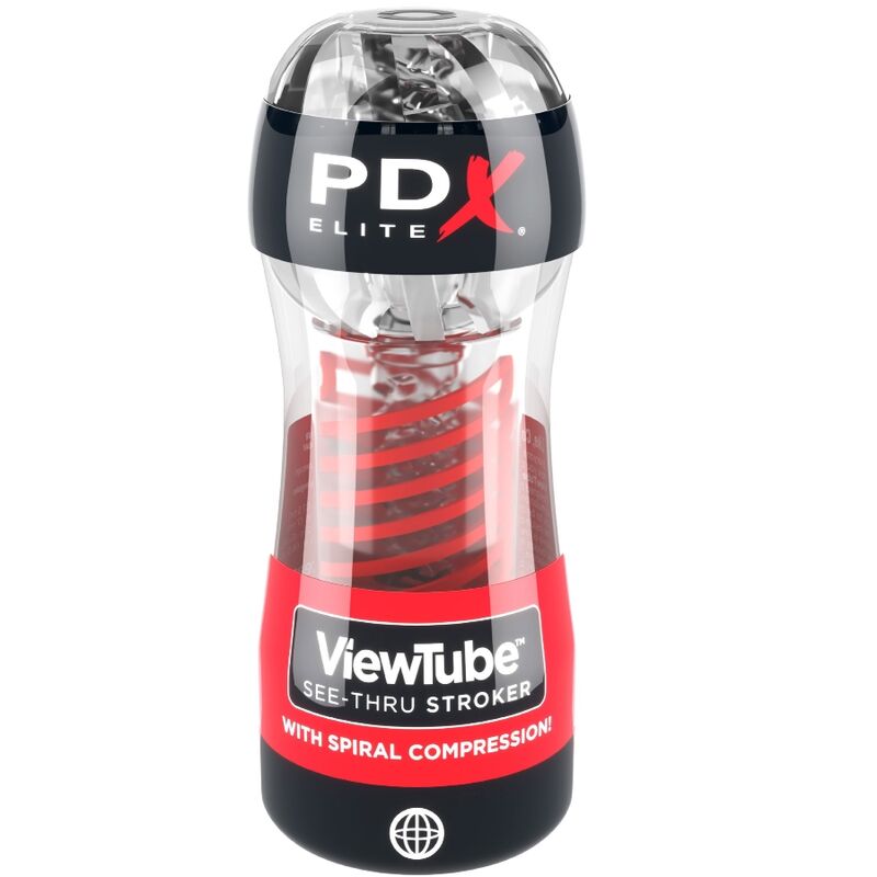 PDX ELITE Stroker ViewTube 2 Spiral Kompression Transparent