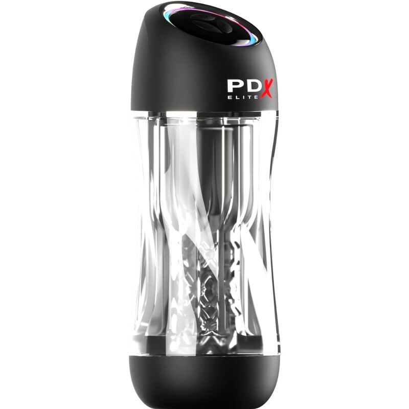 PDX ELITE Stroker Viewtube Pro Vibrator Transparent