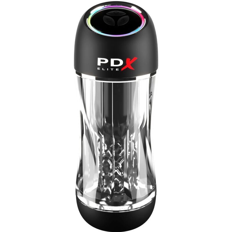 PDX ELITE Stroker Viewtube Pro Vibrator Transparent