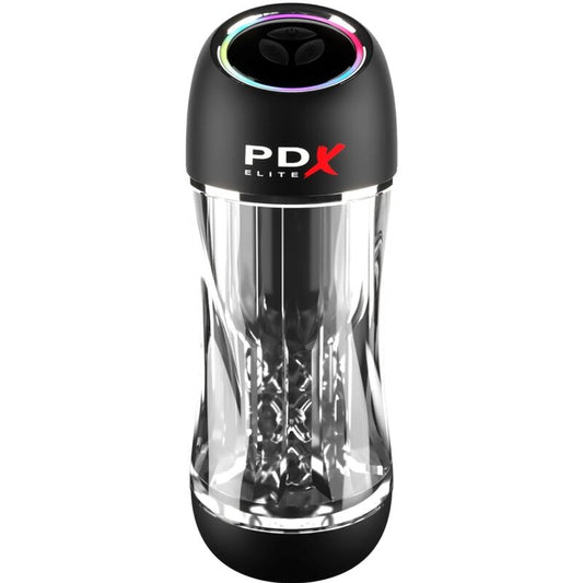 PDX ELITE Stroker Viewtube Pro Vibrator Transparent
