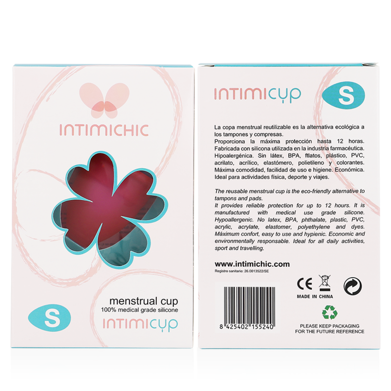 Intimichic menskopp i medicinsk silikon, storlek S