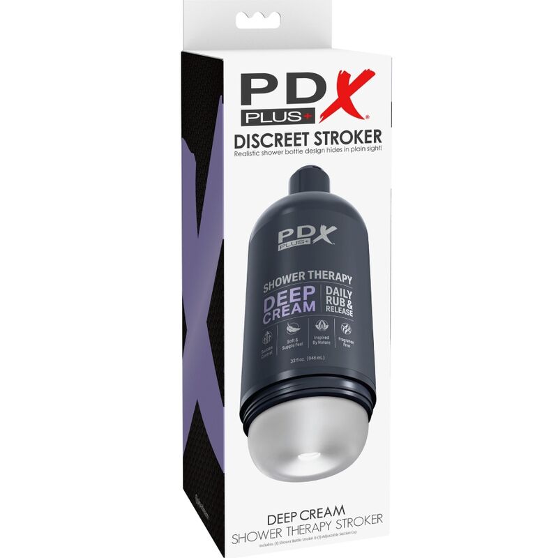 PDX PLUS Stroker Masturbator med diskret schampoflaskedesign