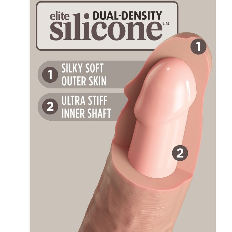 King Cock Elite realistisk silikondildo 25.4 cm