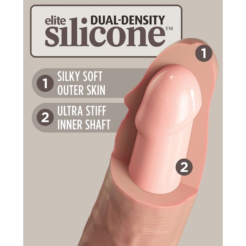 KING COCK - ELITE REALISTISK SILIKON DILDO 28 CM