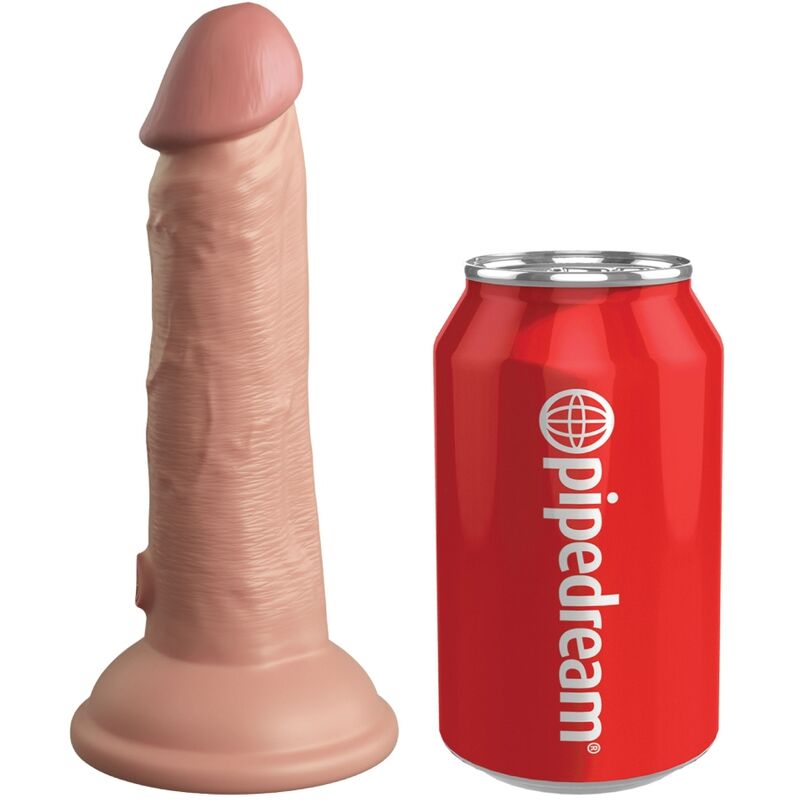 KING COCK - ELITE REALISTISK DILDO VIBRERANDE & SILIKON 15,2 CM