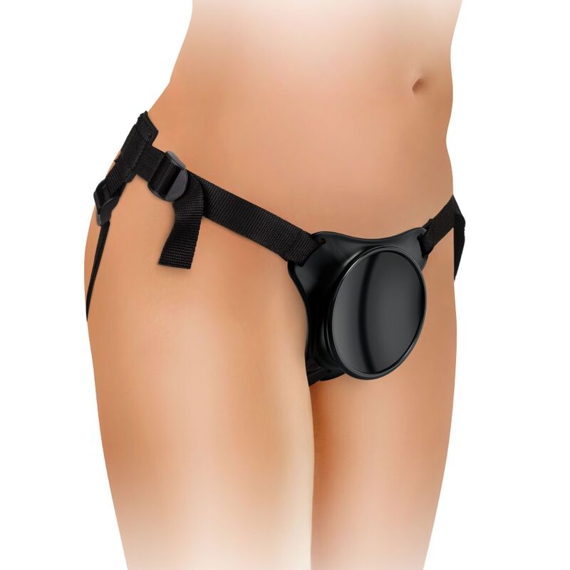 KING COCK Elite justerbart sängharnes med dildo 15,2 cm