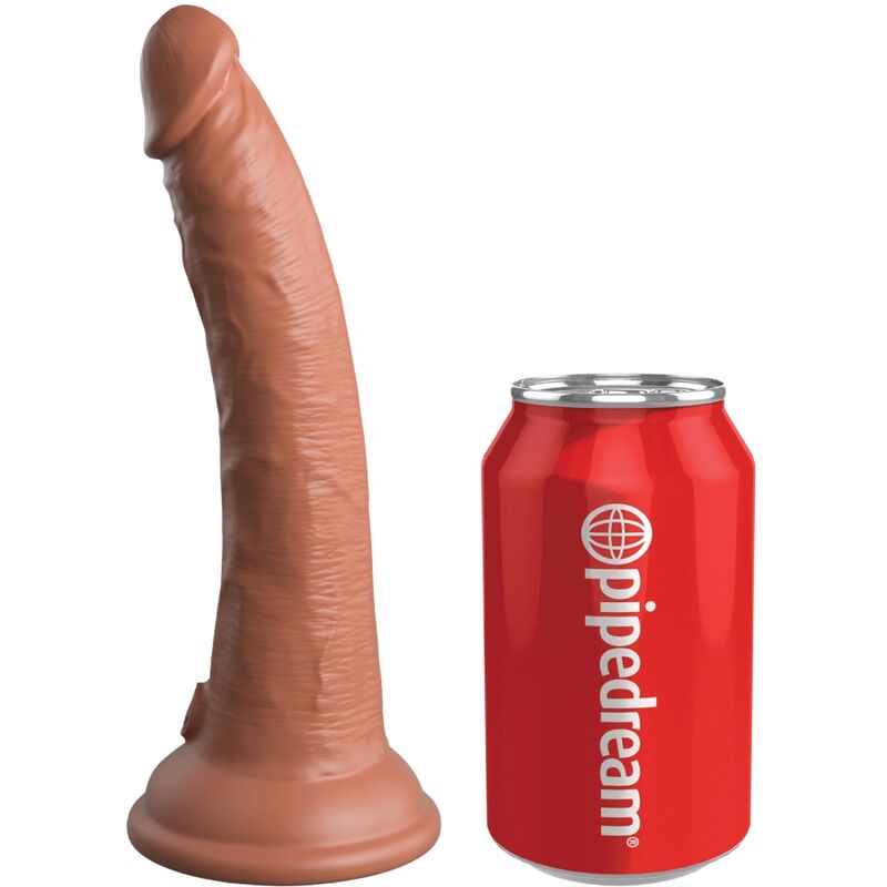 KING COCK Elite justerbart sängharnes med dildo 17,8 cm