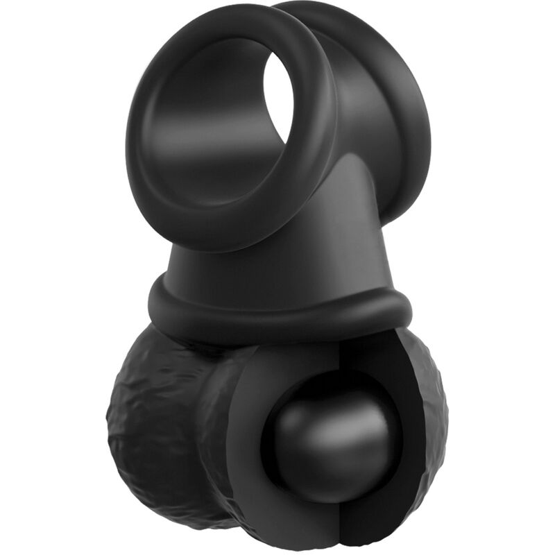 KING COCK - ELITE DELUXE JUSTERBART HARNESS KIT MED RING OCH TESTIKLAR & DILDO 20,3 CM