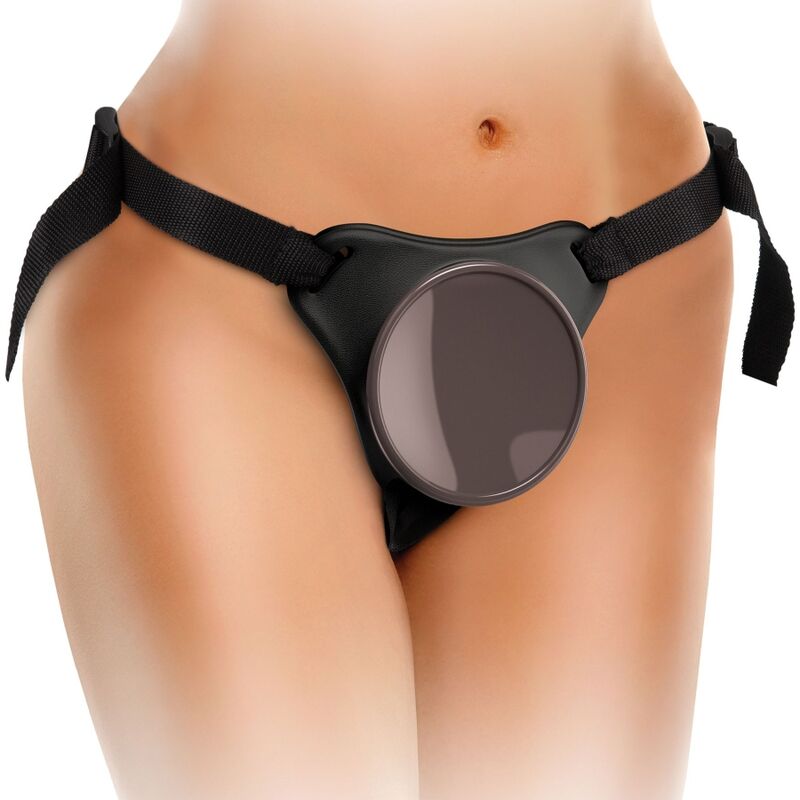 KING COCK - ELITE DELUXE JUSTERBART HARNESS KIT MED RING OCH TESTIKLAR & DILDO 20,3 CM