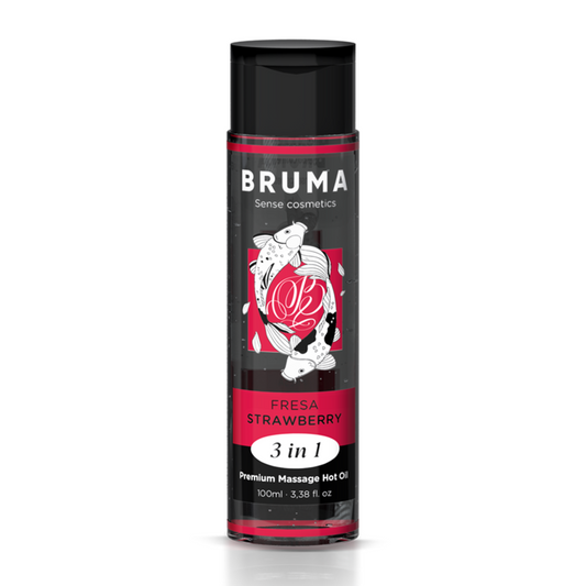 BRUMA Premium Massageolja Jordgubb 3 i 1 100 ml