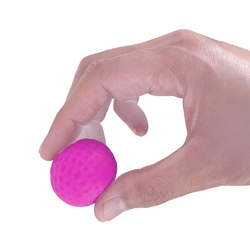 Transparent manlig masturbator med spiral och bollar