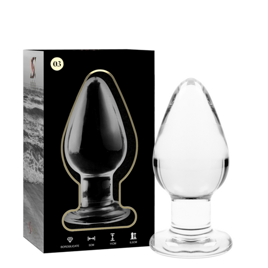 NEBULA SERIES BY IBIZA - MODEL 3 ANAL PLUG BOROSILICATE GLASS 11 CM