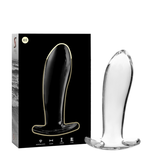 NEBULA SERIES BY IBIZA - MODEL 5 ANAL PLUG BOROSILICATE GLASS 12,5 CM
