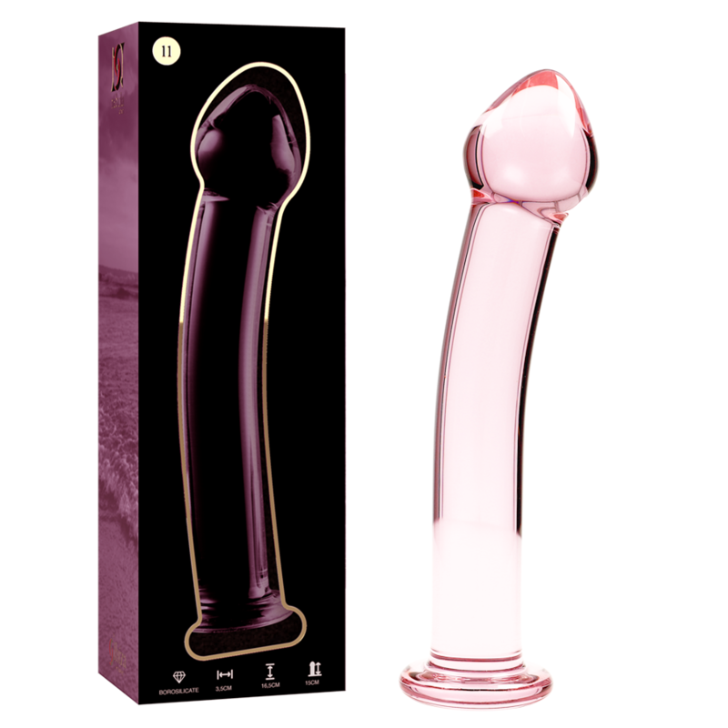 NEBULA SERIES BY IBIZA Model 11 Dildo i rosa borosilikatglas