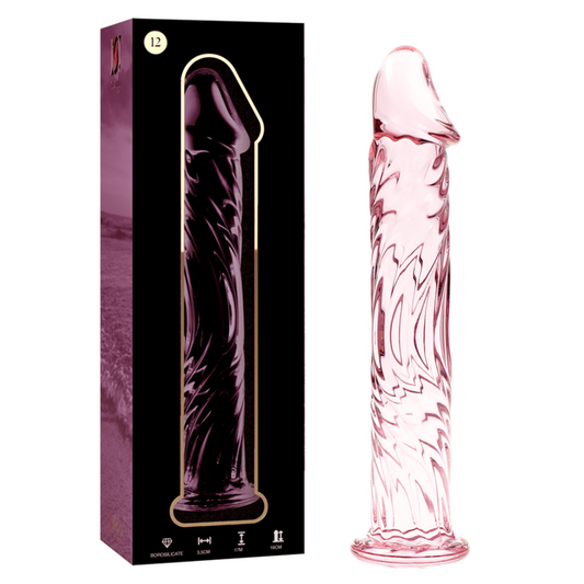 NEBULA SERIES BY IBIZA - Model 12 dildo i borosilikatglas rosa 17 cm