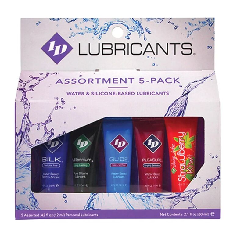 ID Juicy Lube assorterade glidmedel 12 ml tubpaket