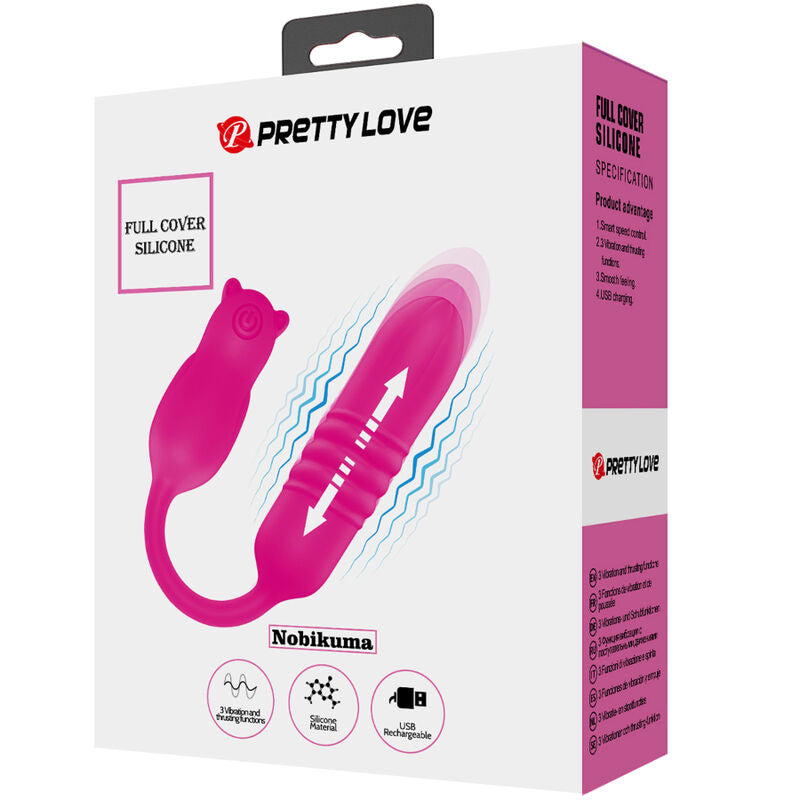 PRETTY LOVE - NOBIKUMA PINK SILIKON VIBRERANDE KULA