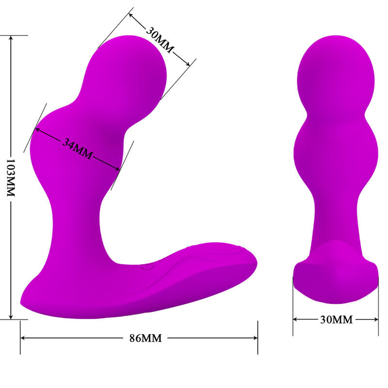 PRETTY LOVE - TERRANCE ANAL VIBRATOR MASSAGER MED FJÄRRKONTROLL