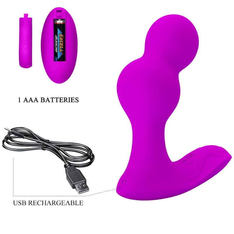 PRETTY LOVE - TERRANCE ANAL VIBRATOR MASSAGER MED FJÄRRKONTROLL