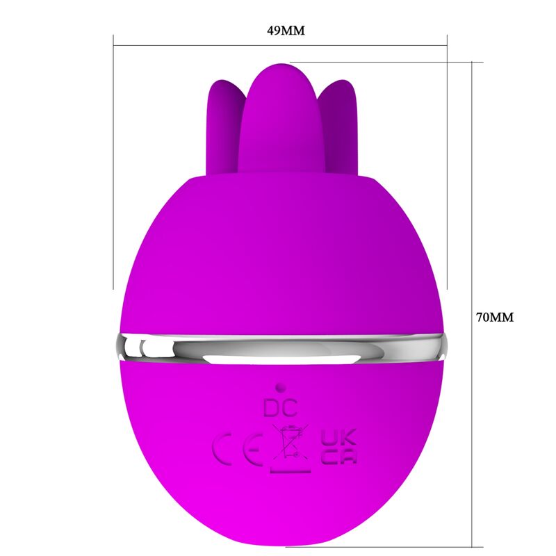 PRETTY LOVE Gemini Ball lila rund silikonvibrator