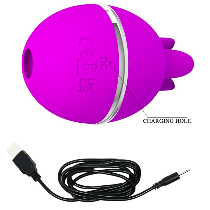 PRETTY LOVE Gemini Ball lila rund silikonvibrator