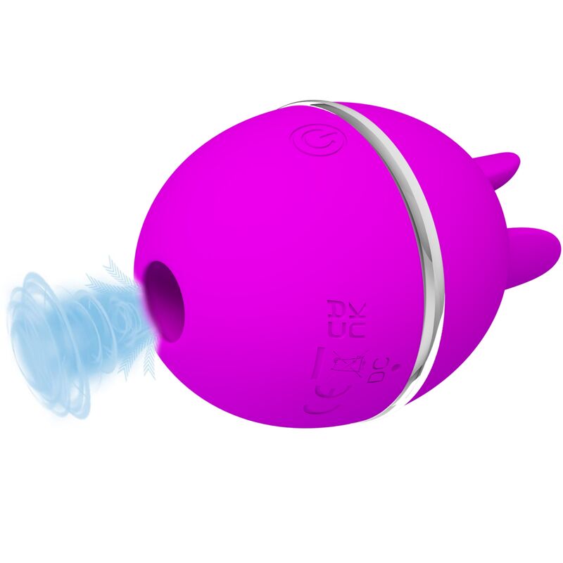 PRETTY LOVE Gemini Ball lila rund silikonvibrator