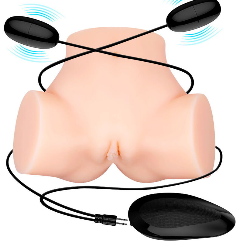CRAZY BULL realistisk vagina och anus vibrator