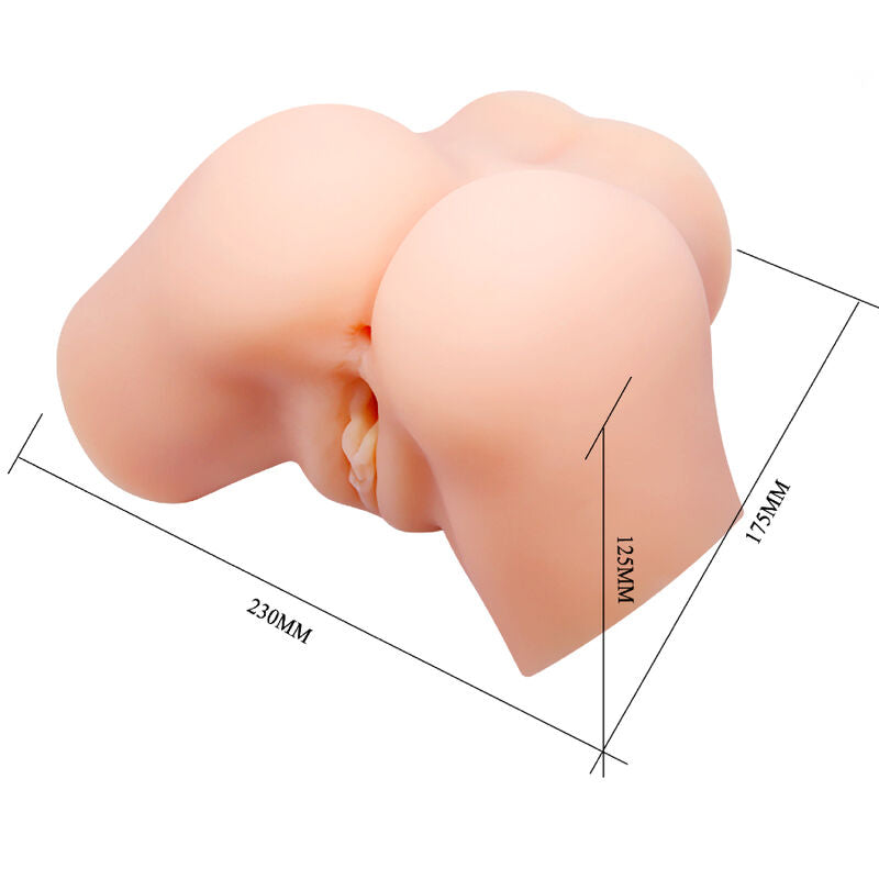 CRAZY BULL realistisk vagina och anus vibrator