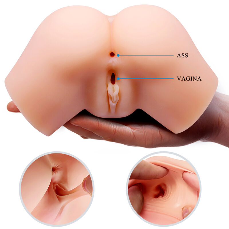 CRAZY BULL realistisk vagina och anus vibrator